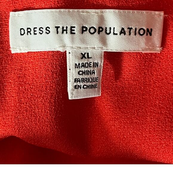 Dress the Population dress Mira Minidress orange size X-Large XL - Picture 5 of 6